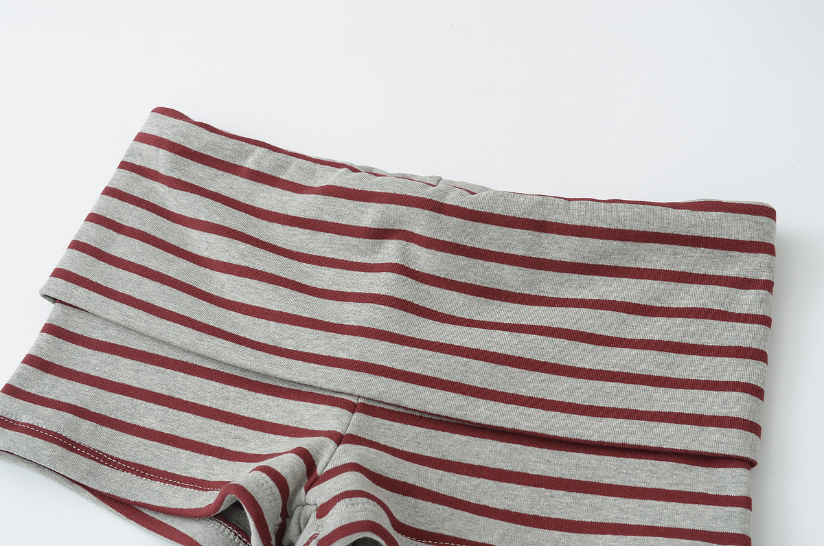 Women's Striped Colorblock Low-Waist Shorts