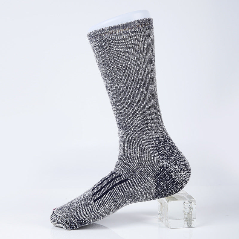 Merino wool hiking socks, thick, warm, non-slip, breathable sports socks, outdoor long socks for men and women