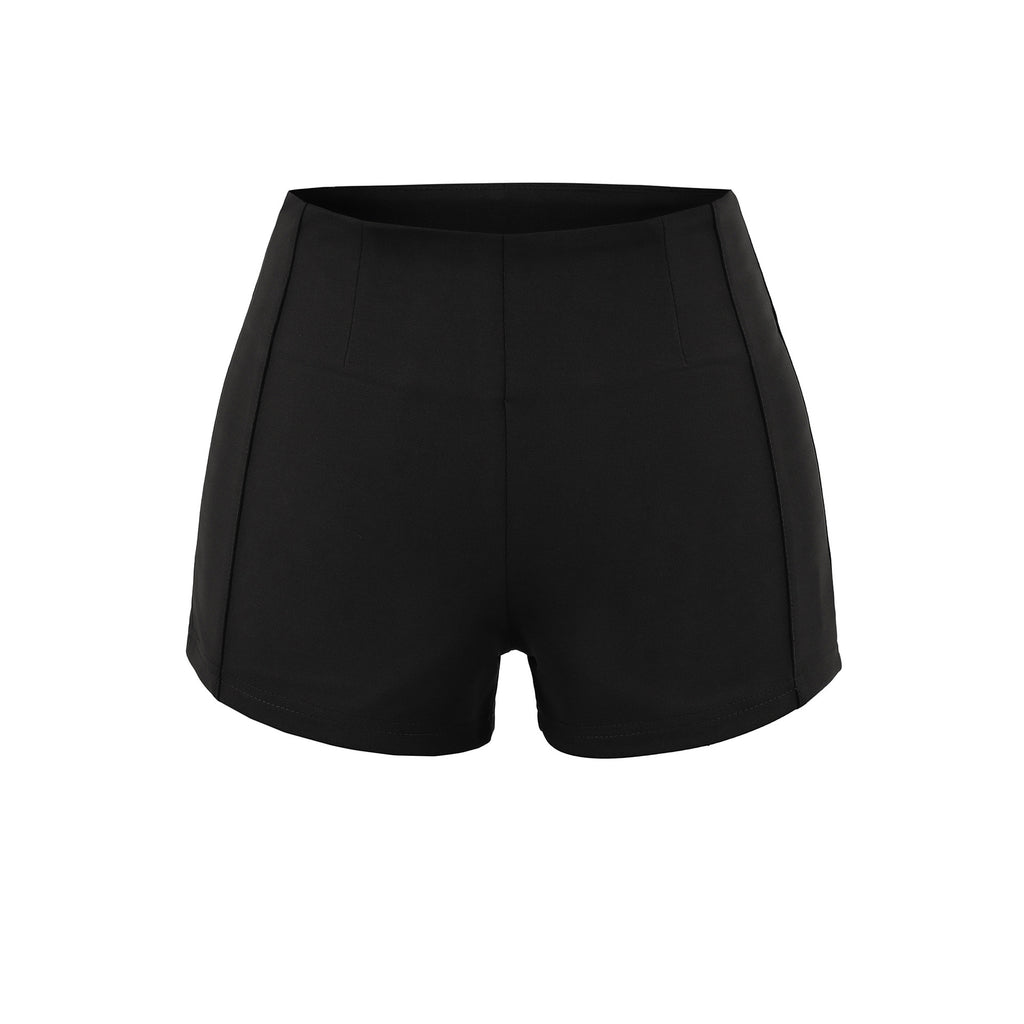 Women's elastic-waist shorts