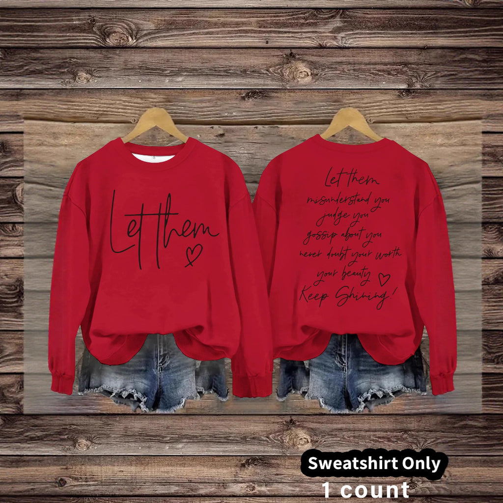 Women's crew neck hoodie