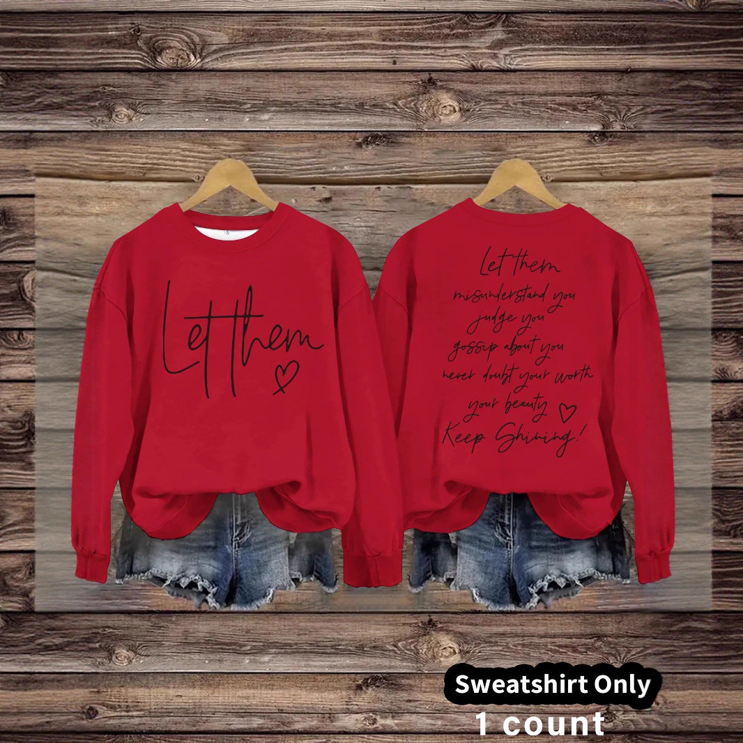 Women's crew neck hoodie