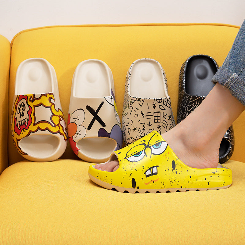 Summer Slippers Flat Shoes Student Flip Flops Couple Flip Flops