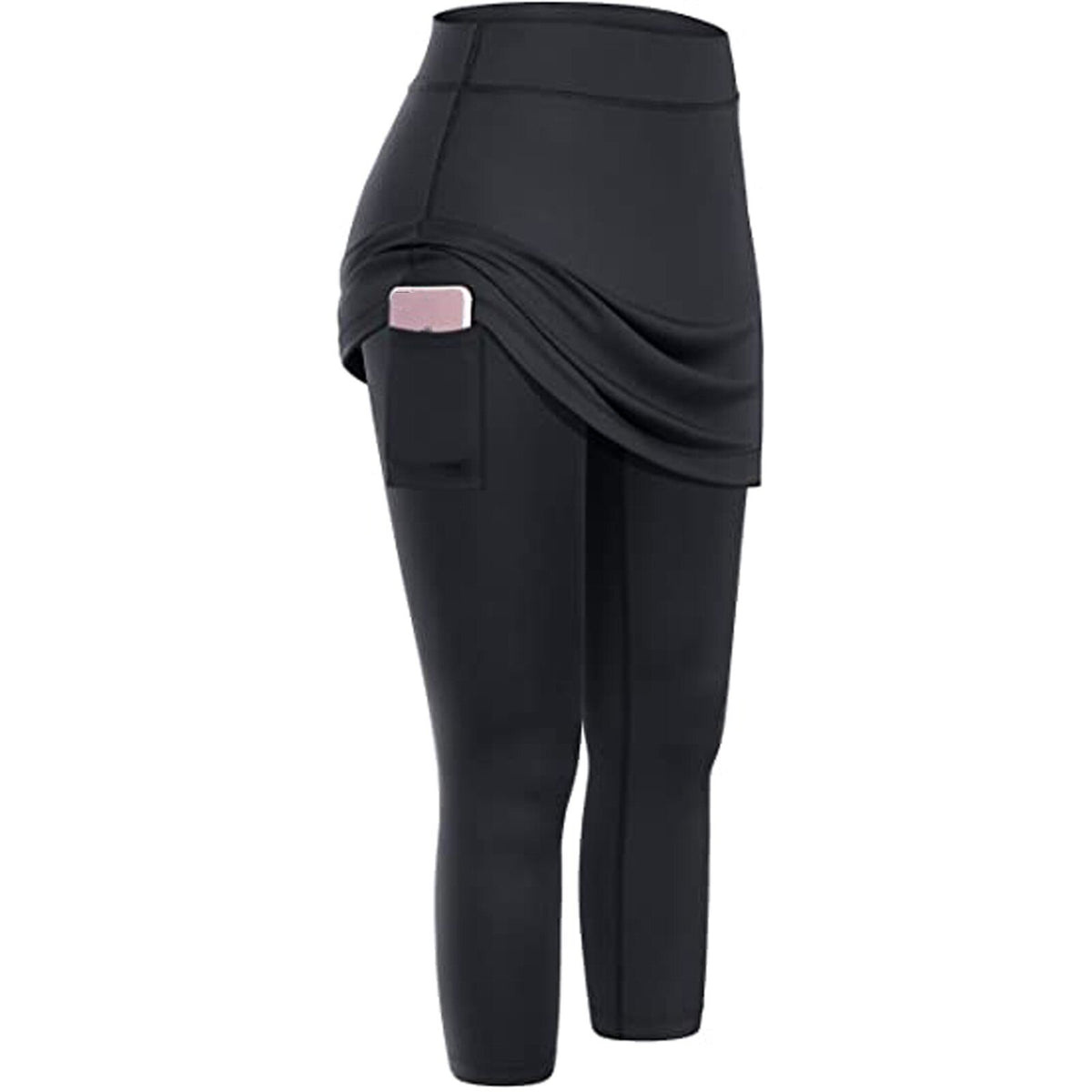 Tennis Skirted Women High Waist Leggings Pockets Elastic Sports Fitness Legging High Waist Jogging Pants Leggings Sportswear