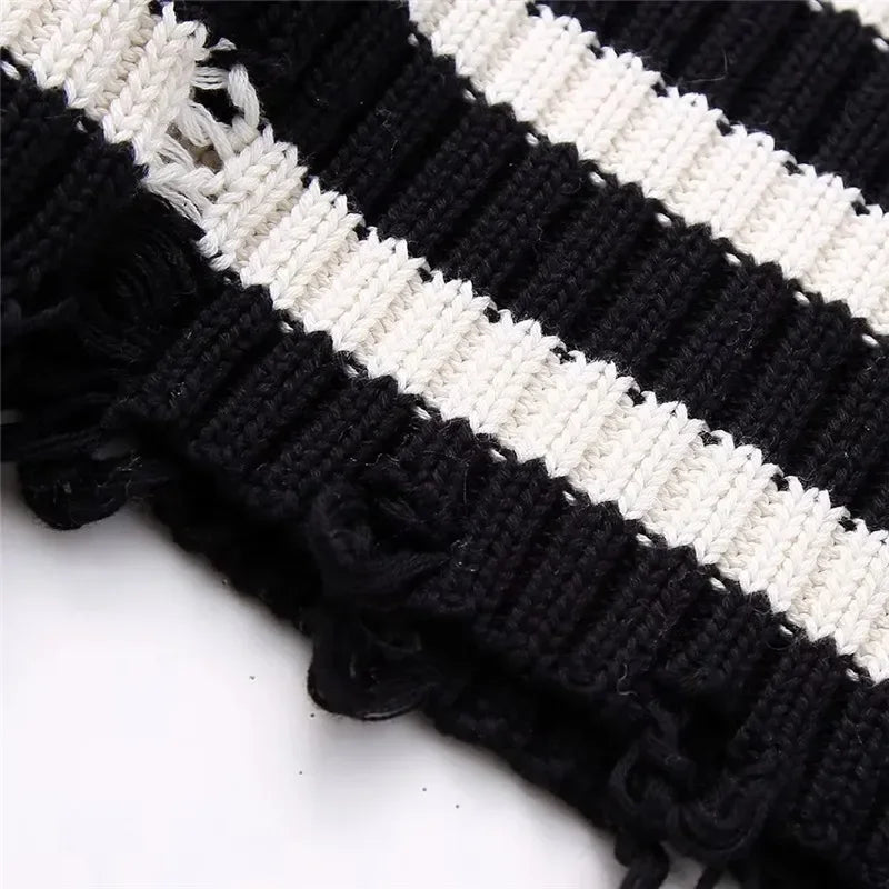 Women's Turtleneck Knitted Sweater Autumn Winter Long Sleeve Knit Cropped Sweaters For Women
