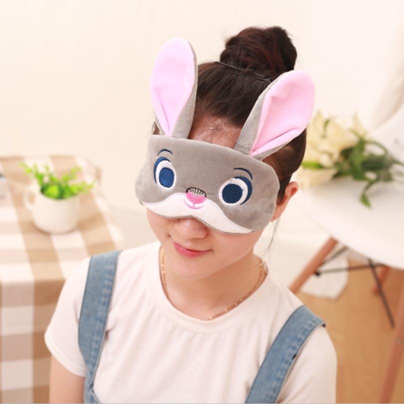 1p bunny / Totoro / fox / lazy sleep mask for holiday travel, relaxation, sleep aid, blindfold, ice cover, eye patch, sleeping mask cover