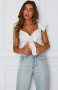 European and American Ruffle Binding Bust Sexy Womens Tank Top Bikini Candy Color