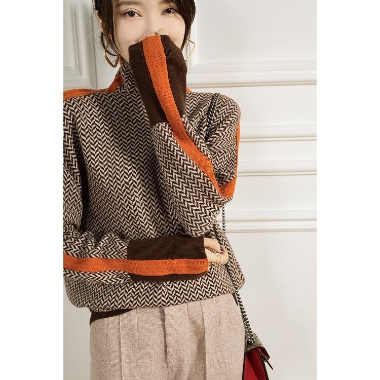 Women Sweater Knitted Turtleneck New Warm Stylish Sweaters Ladies Girl Slim Women Sweaters Pullovers Female Woman Sweater