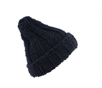 Women's Winter Hat, New Autumn Faux Fur, Warm Knitted Beanie for Girls, Women's Chunky Thick Stretchy Hats