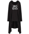 Letter Print Hoodies for Women Long Irregular Sweatshirts Hoodies