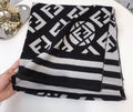 Letters Print Twill Scarves Women Winter Thick Warm Wool Scarf