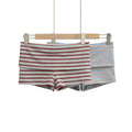 Women's Striped Colorblock Low-Waist Shorts