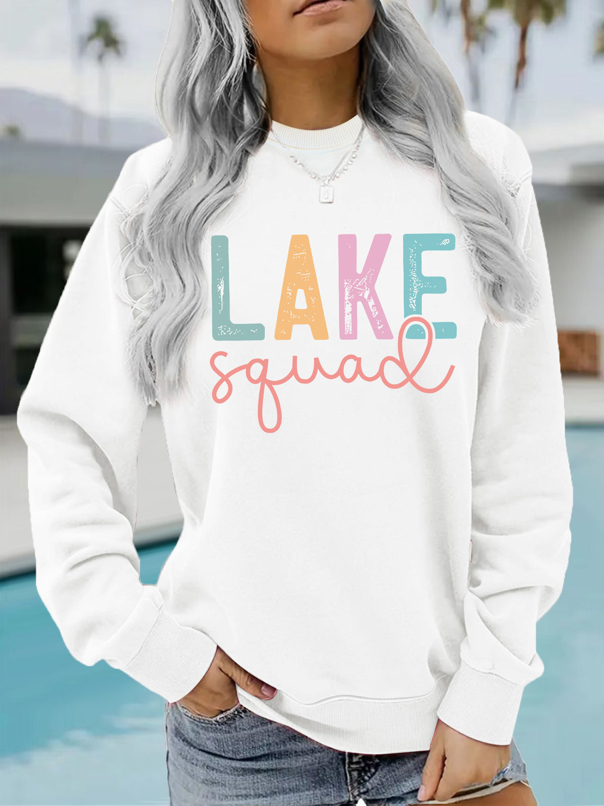 LAKE Printed Hoodie for Women