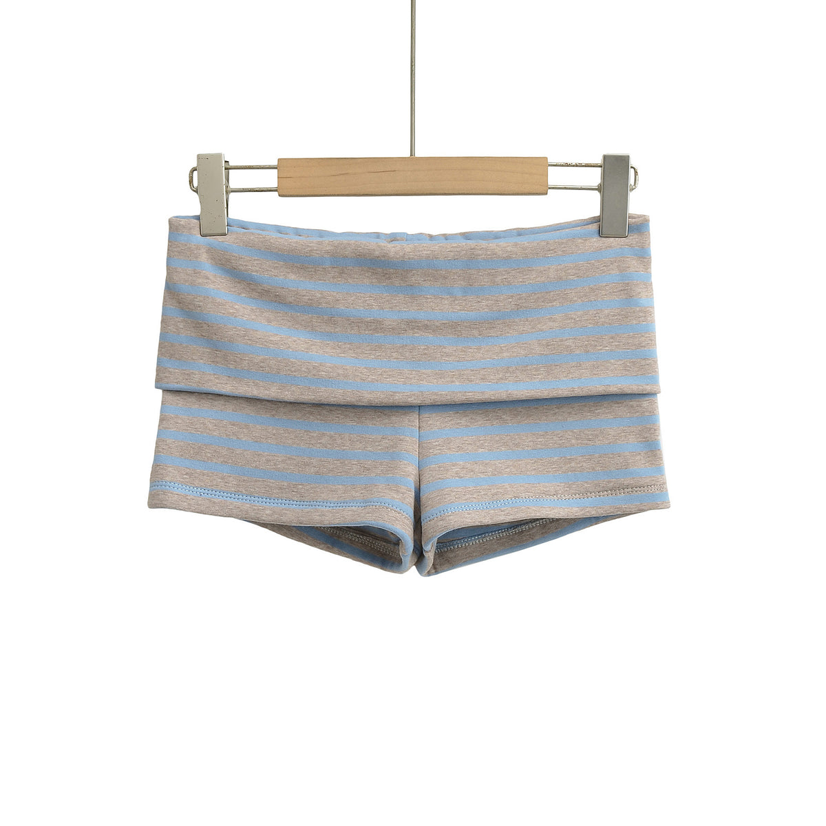 Women's Striped Colorblock Low-Waist Shorts