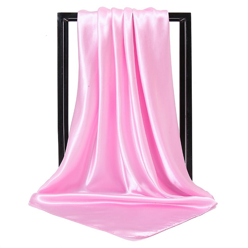 Solid color fashionable simulation scarves  women's multi use colored long scarves