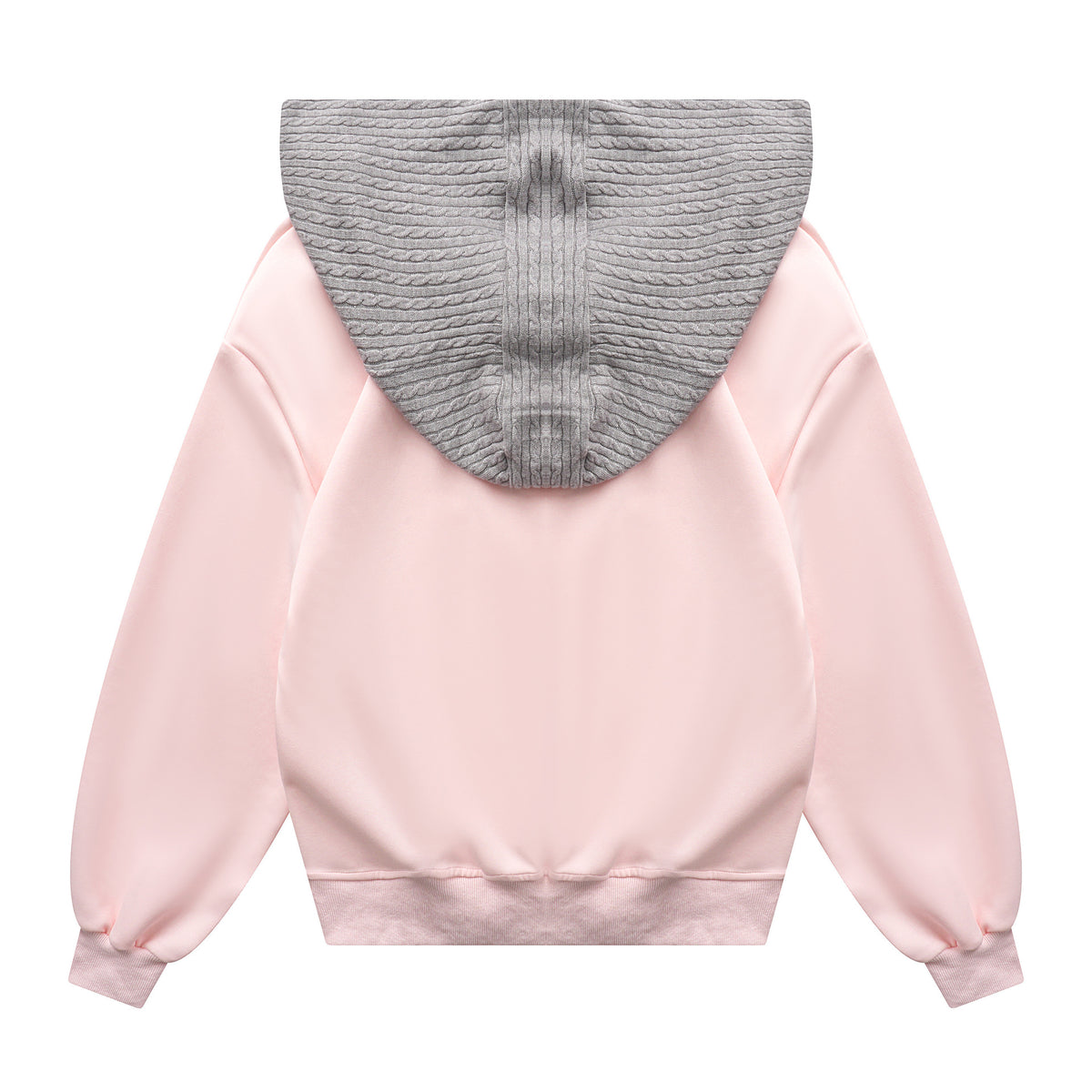 Fake two shawl hooded hoodies for women