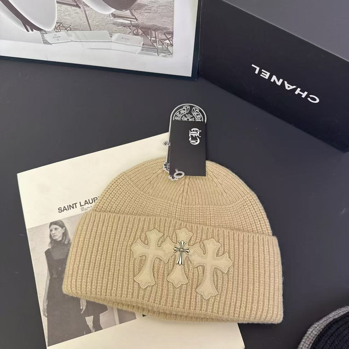 Cross Knit Beanie
