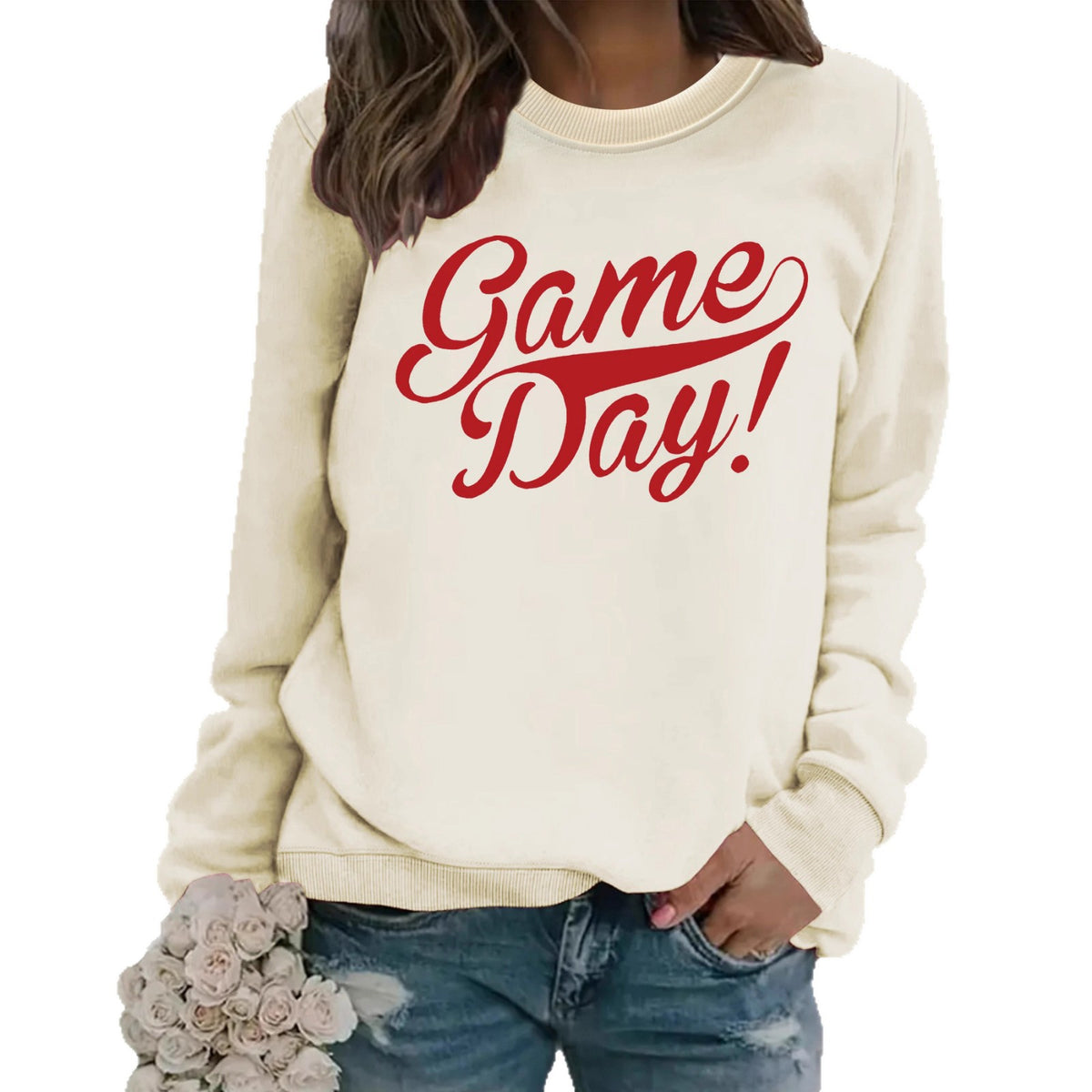 Round neck hoodie for women