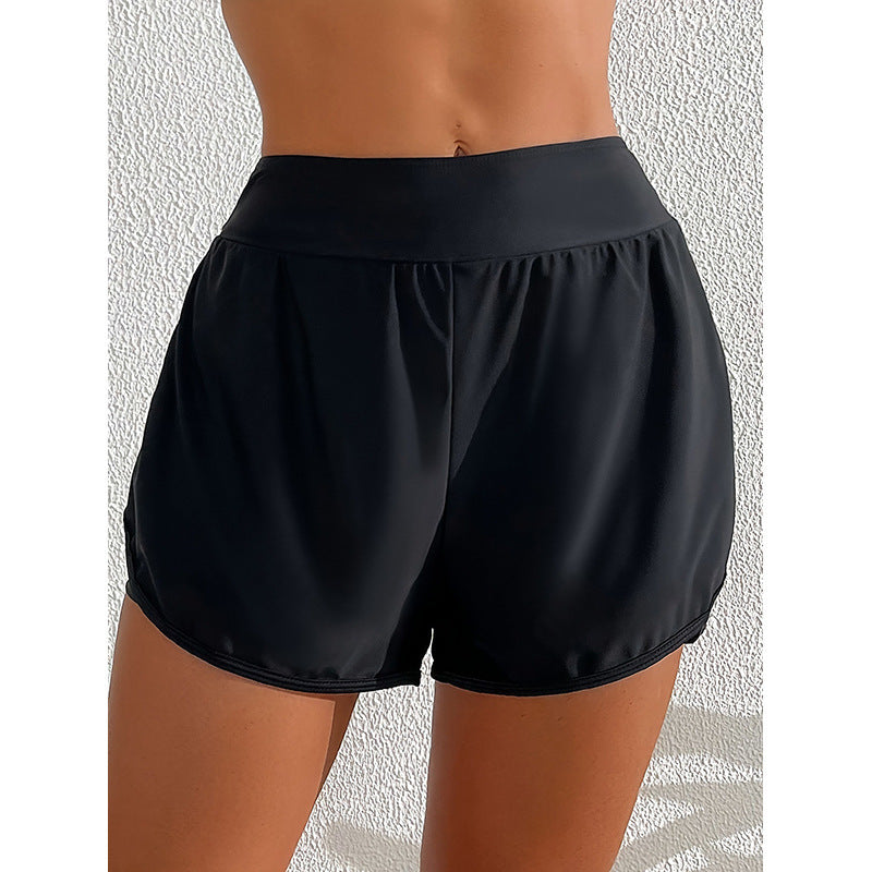 Flat Swim Shorts for Women, Conservative Surfing Swimwear, Athletic Bikini Shorts
