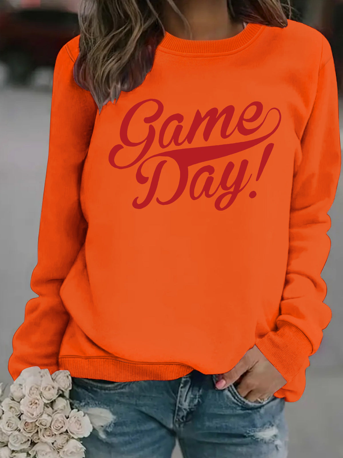 Round neck hoodie for women