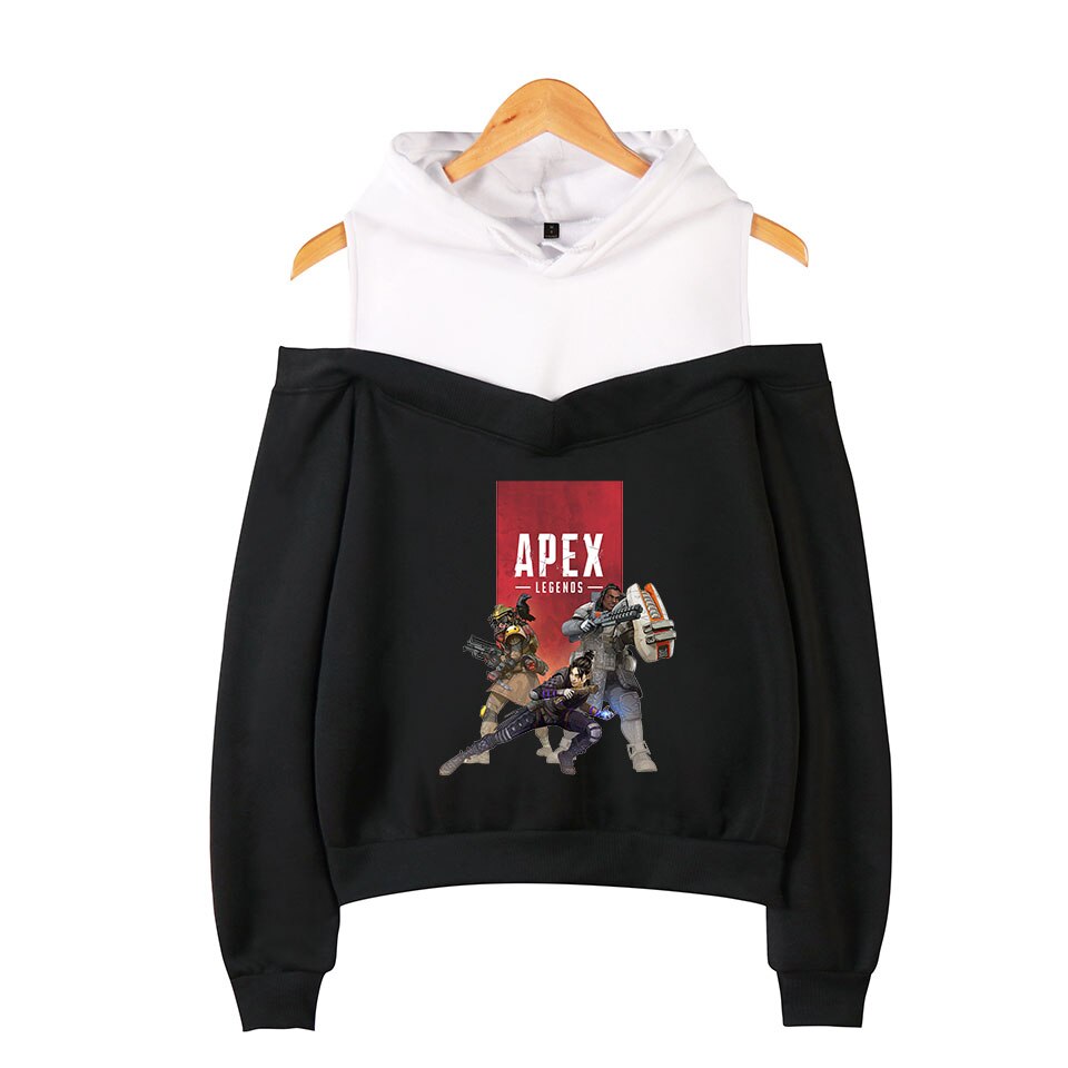 Apex Legends Print Hoodies Sweatshirts Sleeve Off-Shoulder