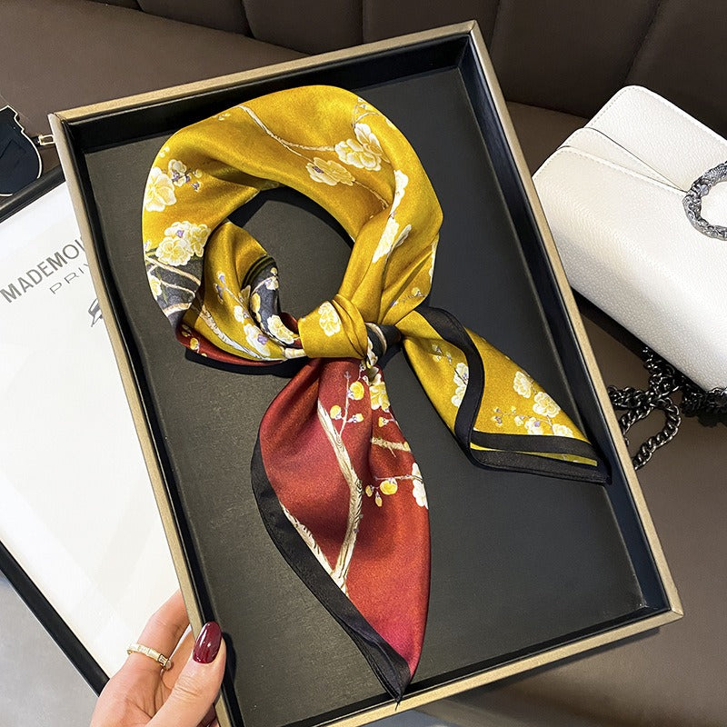 French-style scarves silk square scarves mulberry silk decorations