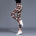 Plaid Leggings Women Sexy Pants Push Up Leggings Fashion Fitness Leggings Gym Sporting Plus Size High Waist Trousers