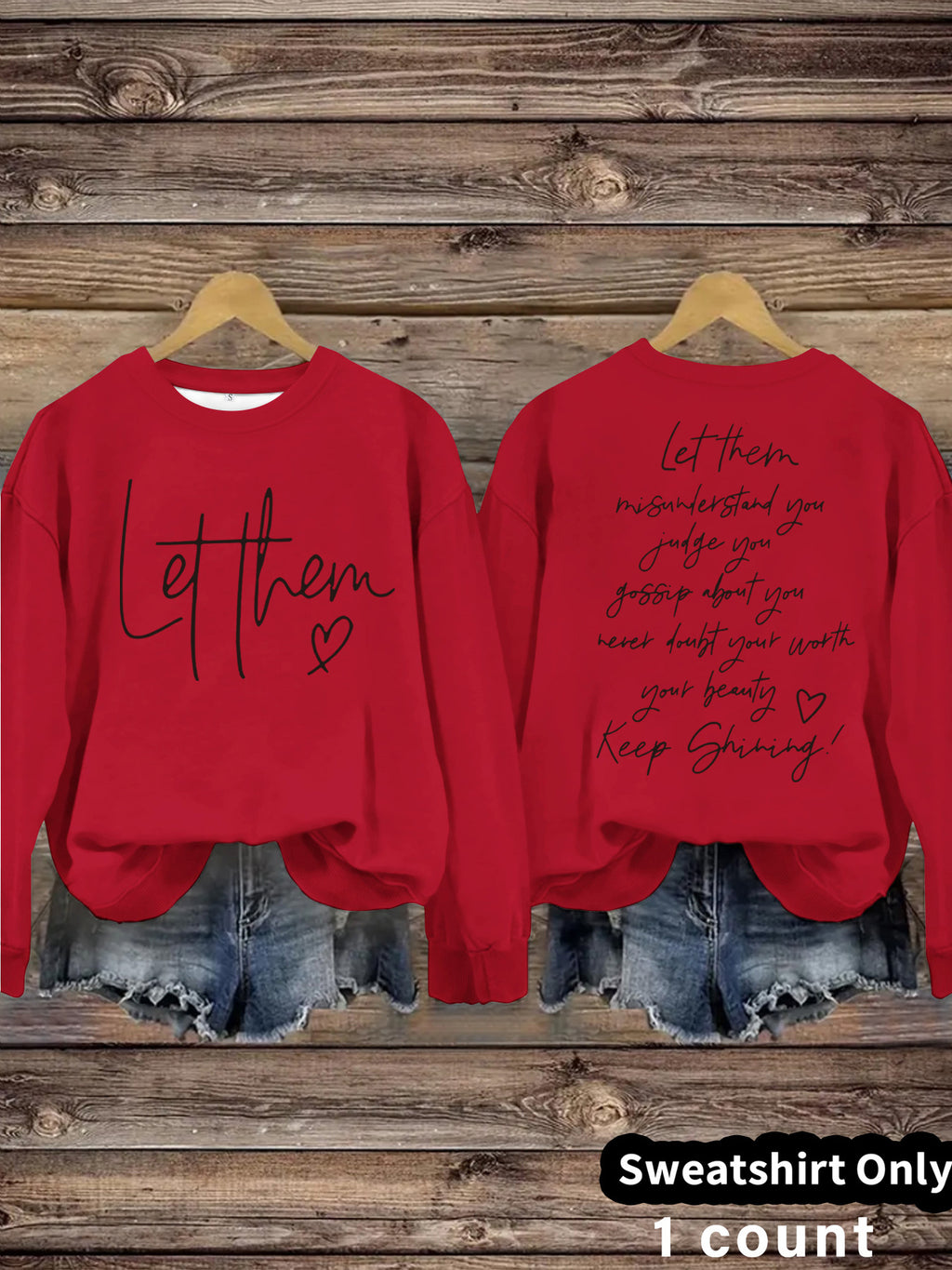 Women's crew neck hoodie