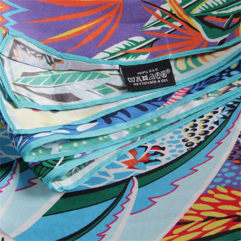 Silk Scarf Foreast Zebra Print