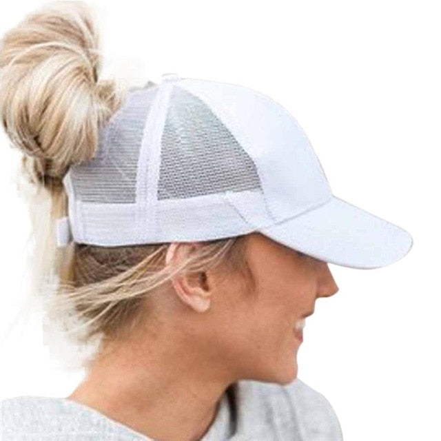 Summer Women Mesh Cap Ponytail Baseball Caps Fashion Snapback Caps For Women & Men Sport Hat