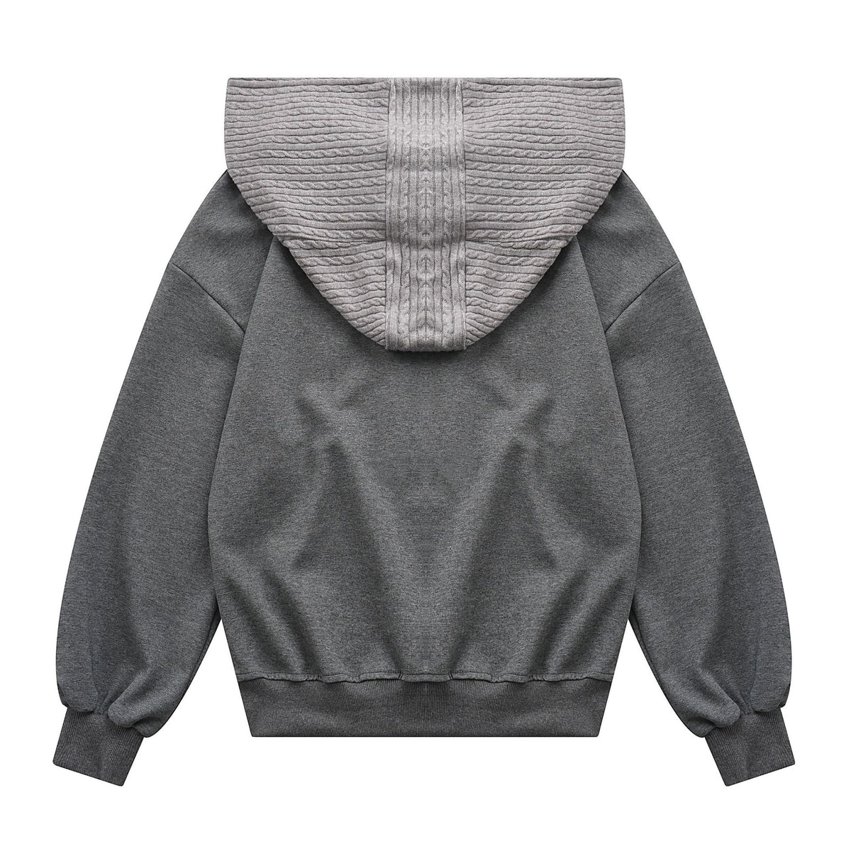 Fake two shawl hooded hoodies for women