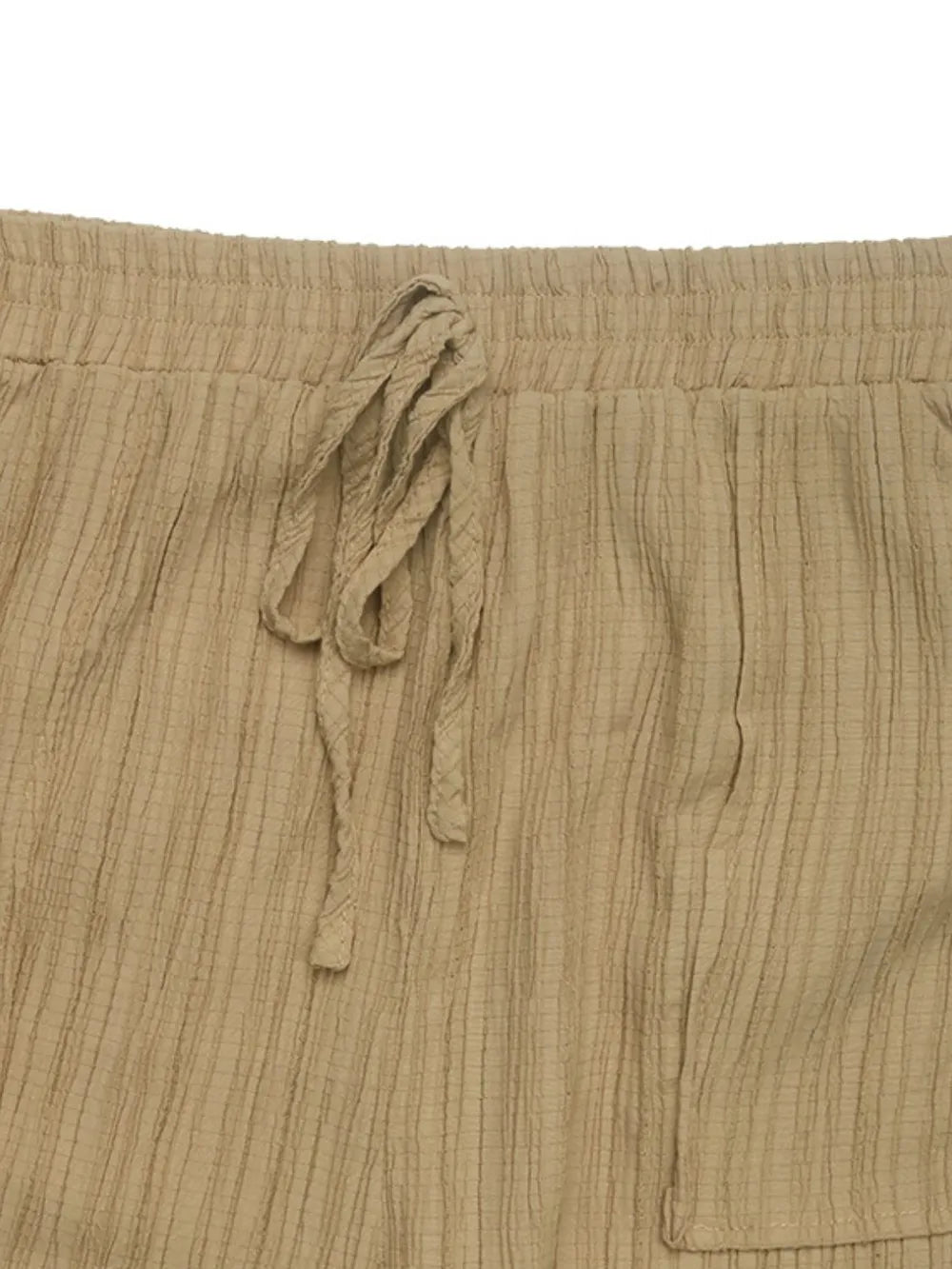 Perfee Textured High-Waist Joggers