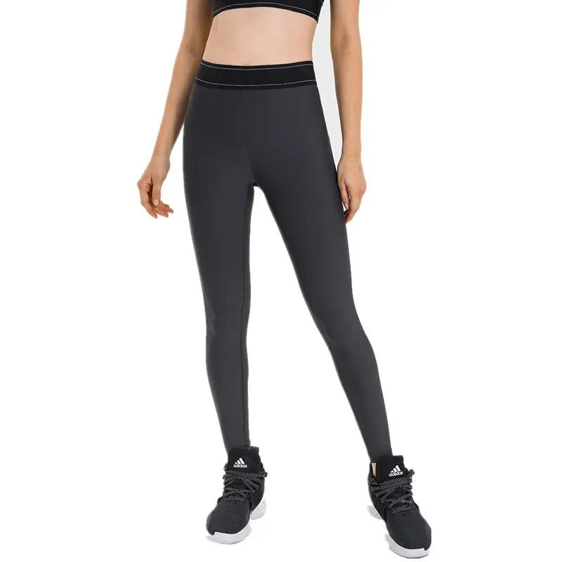 High Waisted Hip Lifting Sports Pants Women Elastic Fitness Leggings Gym Compression Leggings Quick Drying