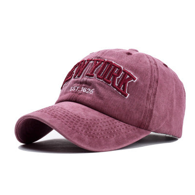 Cotton baseball cap hat for women men vintage dad hat NEW YORK embroidery letter outdoor sports caps
