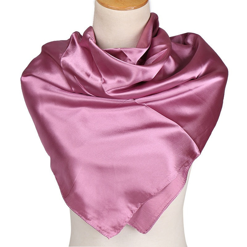 Solid color fashionable simulation scarves  women's multi use colored long scarves