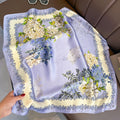 Foulards carrés, foulards en soie, foulards de protection solaire pour le cou des femmes, associés à des cravates et des sacs