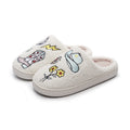 Western denim cotton slippers for women fuzzy slippers
