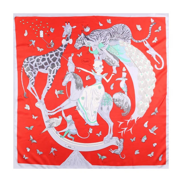 Manual Hand Rolled Twill Silk Scarf