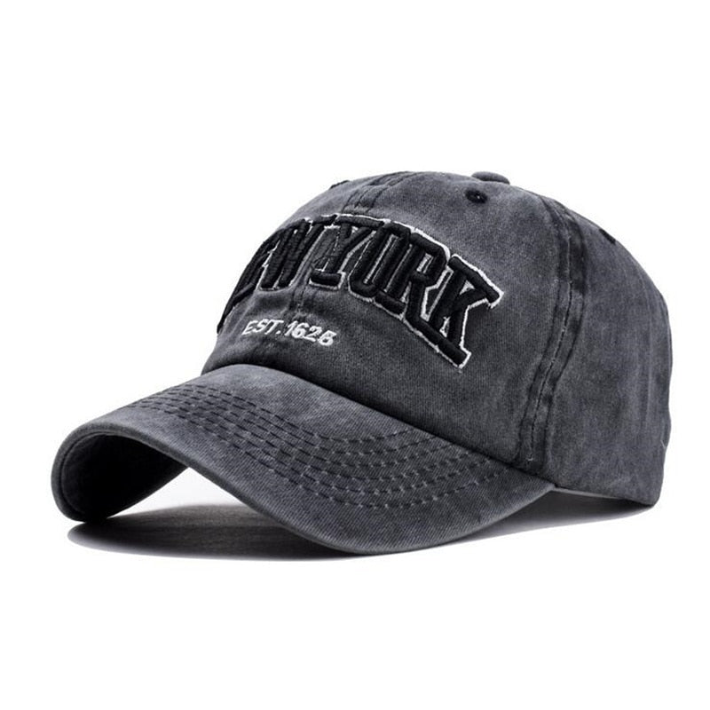Cotton baseball cap hat for women men vintage dad hat NEW YORK embroidery letter outdoor sports caps
