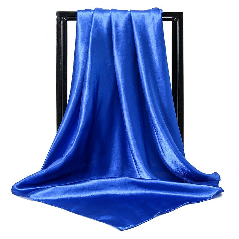 Solid color fashionable simulation scarves  women's multi use colored long scarves
