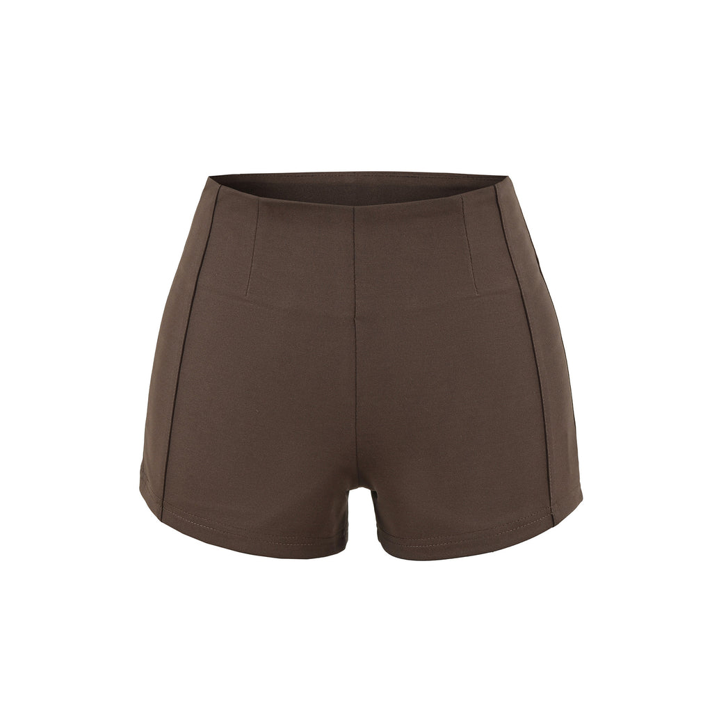 Women's elastic-waist shorts