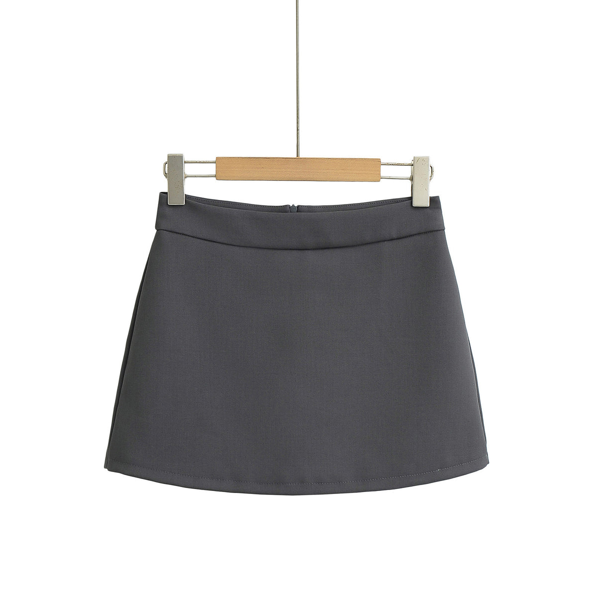 High-Waist Back-Zip Skirt Shorts for Women
