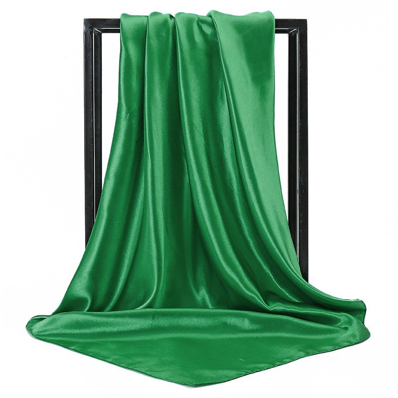 Solid color fashionable simulation scarves  women's multi use colored long scarves