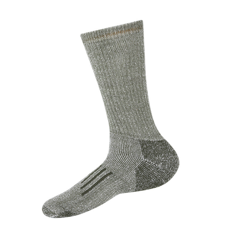 Merino wool hiking socks, thick, warm, non-slip, breathable sports socks, outdoor long socks for men and women