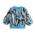 Summer Autumn Women Chic Leopard Printed Short Sweaters Casual Loose Streetwear Knitting Pullover Cropped Tops