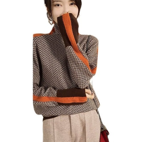 Women Sweater Knitted Turtleneck New Warm Stylish Sweaters Ladies Girl Slim Women Sweaters Pullovers Female Woman Sweater