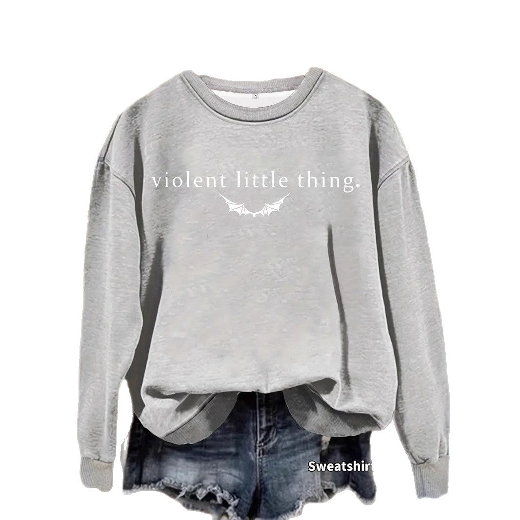 Round neck hoodie for women