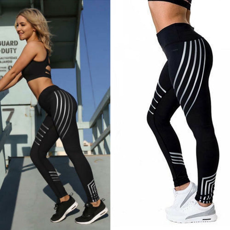 Women's Leggings Slim High Waist Elasticity Leggings Fitness Printing Leggings Breathable Women's Pants Leggings