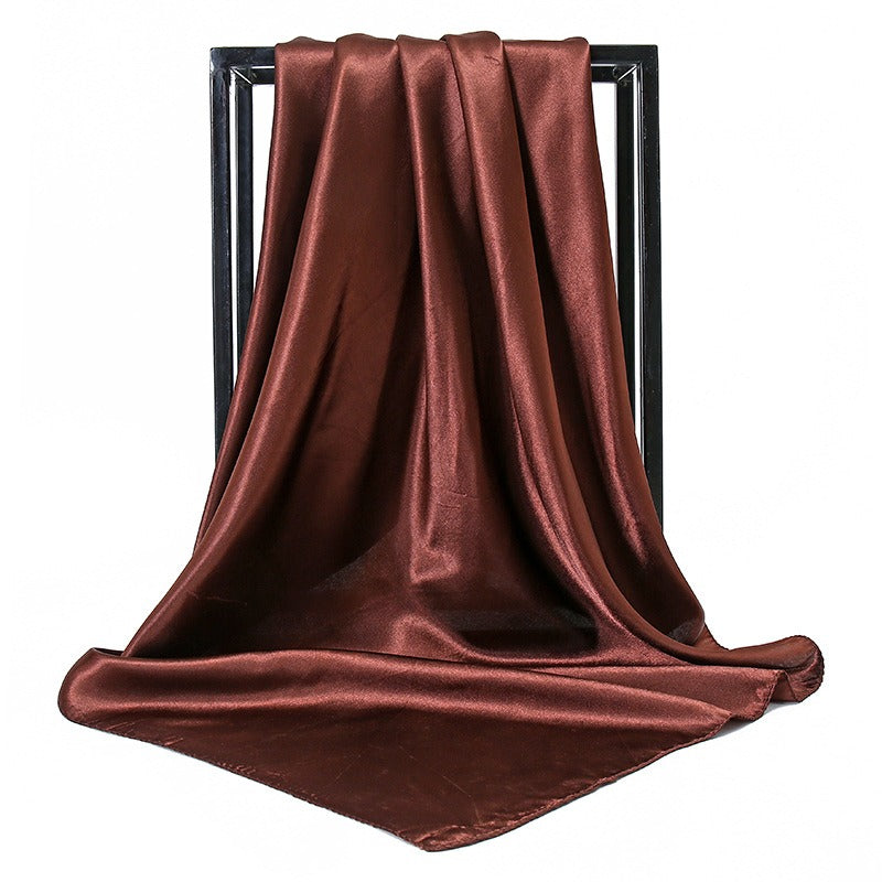 Solid color fashionable simulation scarves  women's multi use colored long scarves