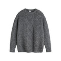 Solid color Fried Dough Twists diamond knit sweaters for men and women