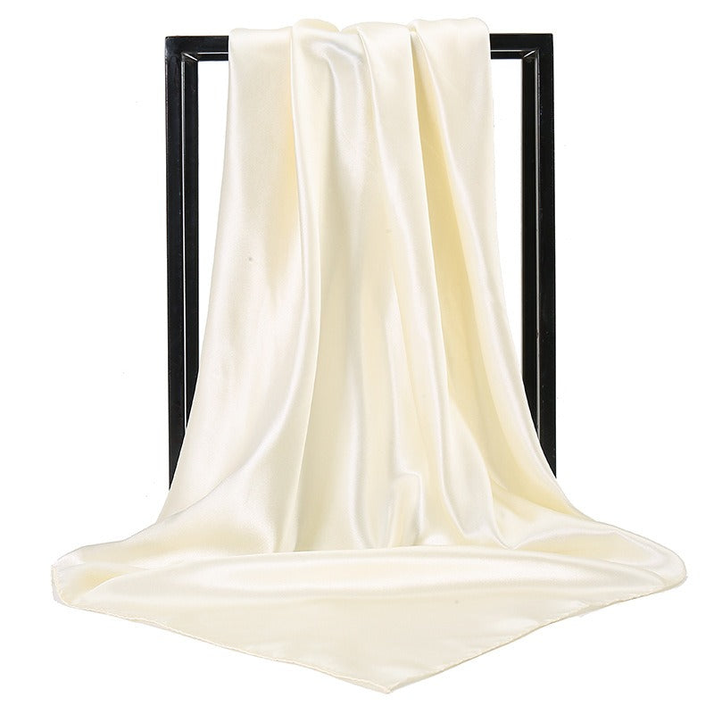 Solid color fashionable simulation scarves  women's multi use colored long scarves